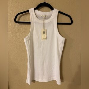 Z Supply white ribbed racerback tank
